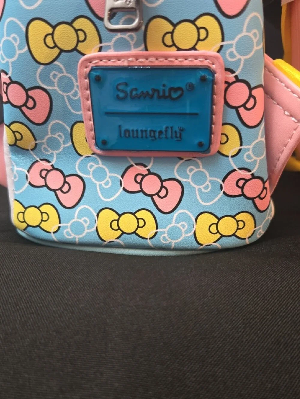 New Hello Kitty Loungefly Mini Backpack in Pink, Yellow & Blue